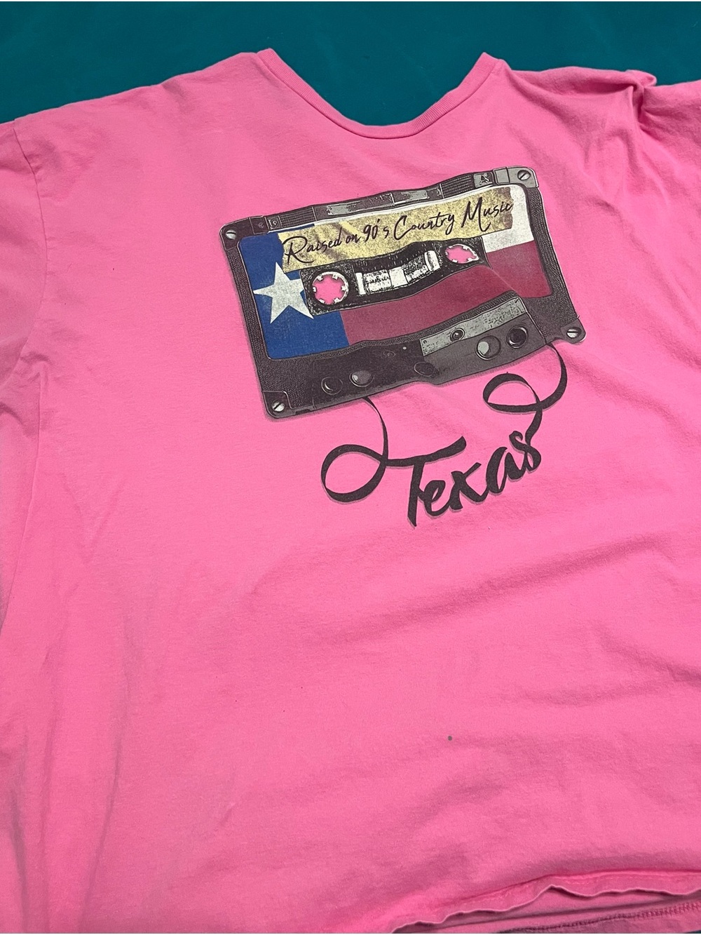 Pink 'Texas' Cassette Graphic Tee - Kids